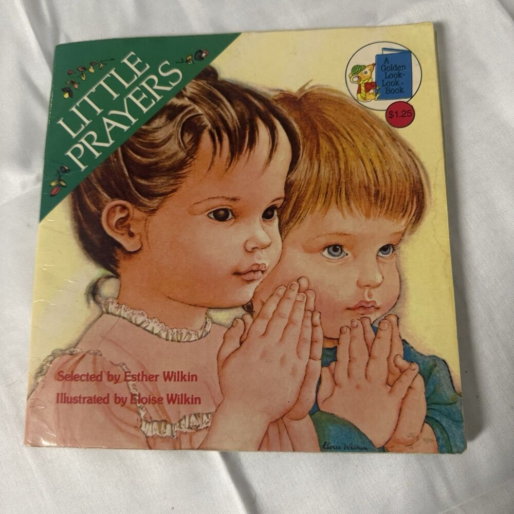 Little Prayers ~ Esther Wilkin 1980 Vintage Paperback Golden Look Book